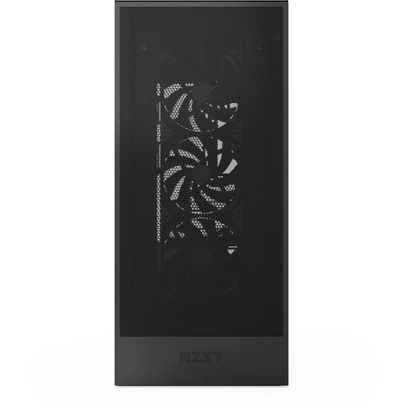 Nzxt h7 flow (2024) midi tårnhus (sort | 2x USB-A | 1x USB-C | hærdet glas)