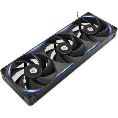 Nzxt f360x rgb kabinet blæsere (sort, 3 stykker, 360 x 120 x 30 mm, pwm)