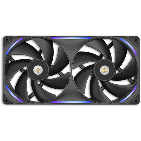 Nzxt performance fan f280x rgb case fans (sort, 2 stk, 280 x 140 x 30 mm, pwm)