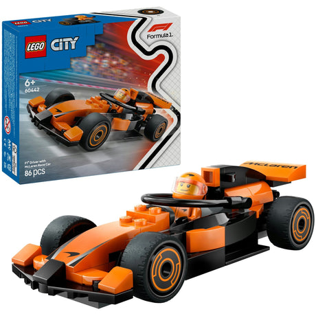 Lego city 60442 f1 driver med mclaren racerbil