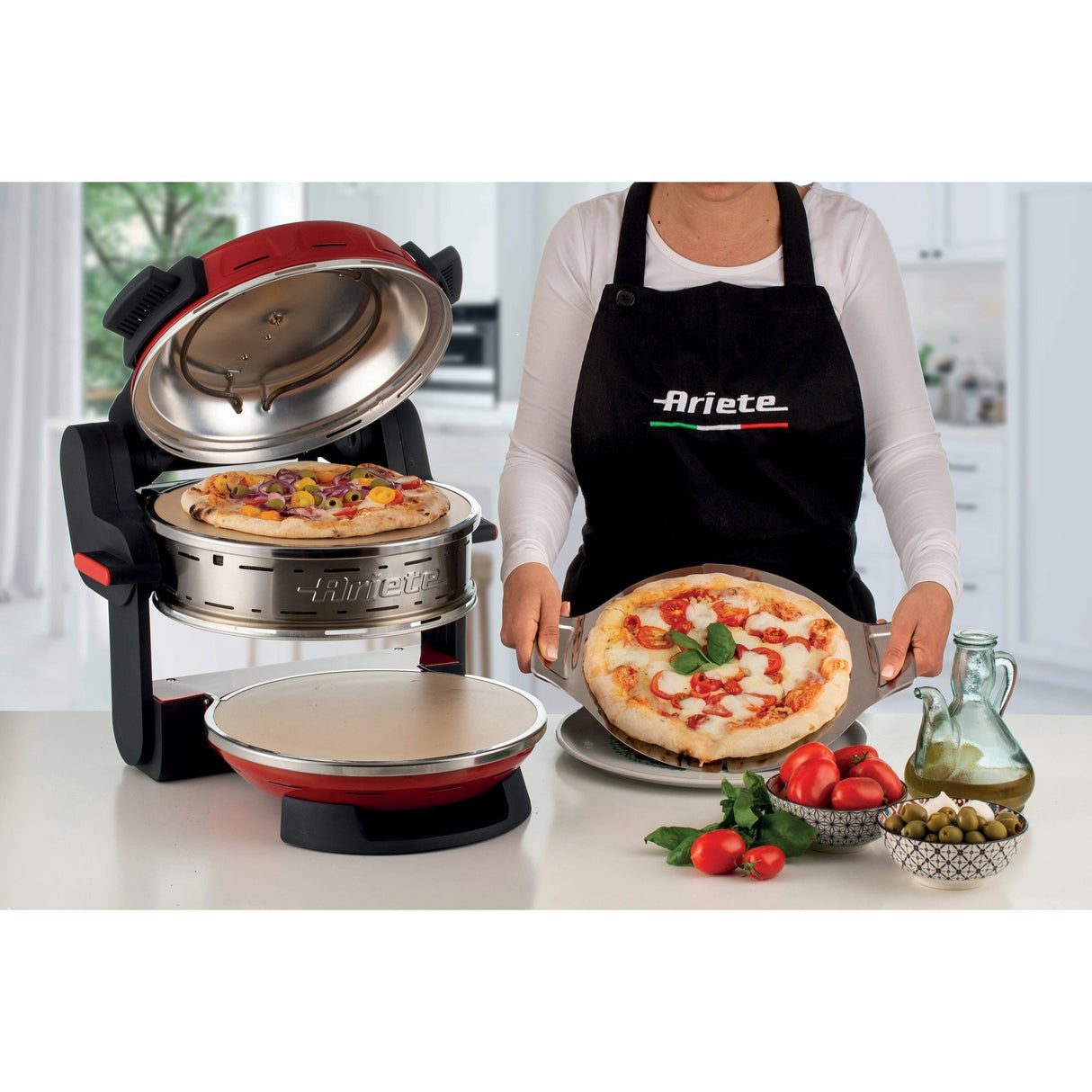 Ariete dobbelt pizzaovn 0927 00 (rød)