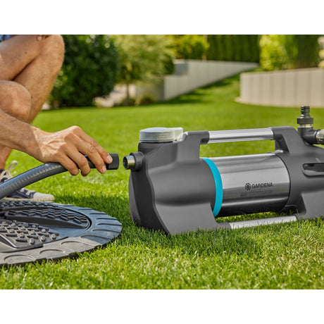 Gardena vandingspumpe 6500 silentcomfort (mørkegrå rustfrit stål, 1300 watt | Bluetooth)