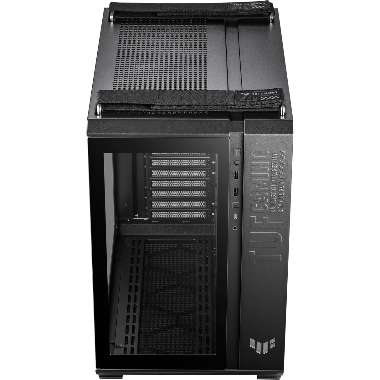 Asus tuf gaming gt502 plus midi tårnhus (sort | 2x USB-A | 1x USB-C | hærdet glas)