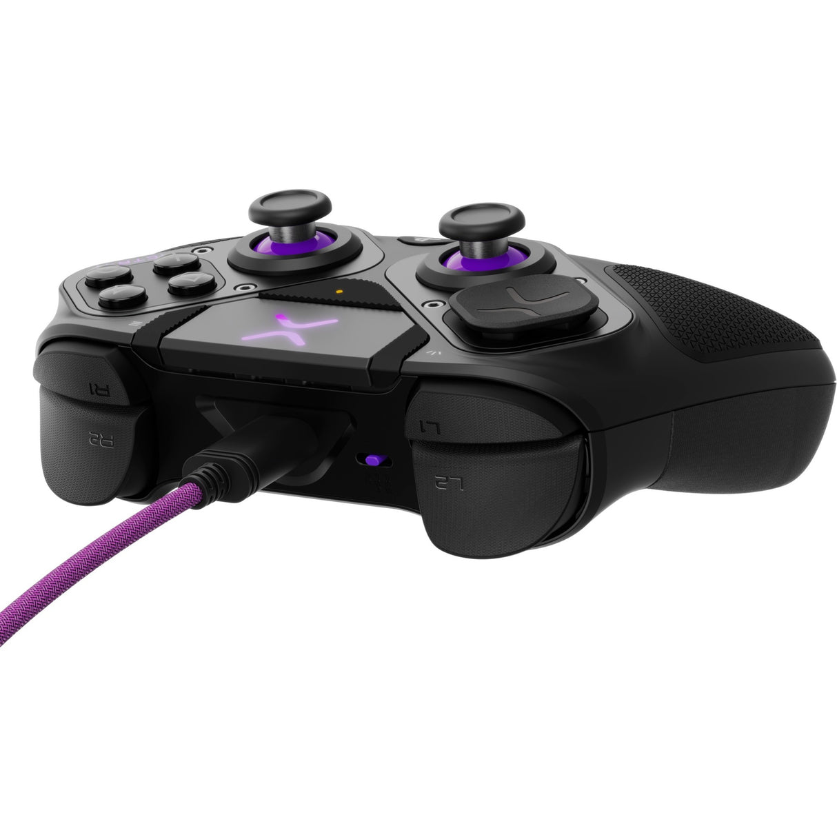 Pdp victrix pro bfg trådløs controller (sort lilla, playstation 5 | playstation 4 | pc)