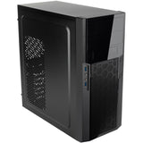 Silverstone sst-ps13b midi tårnhus (sort | 2x USB-A)