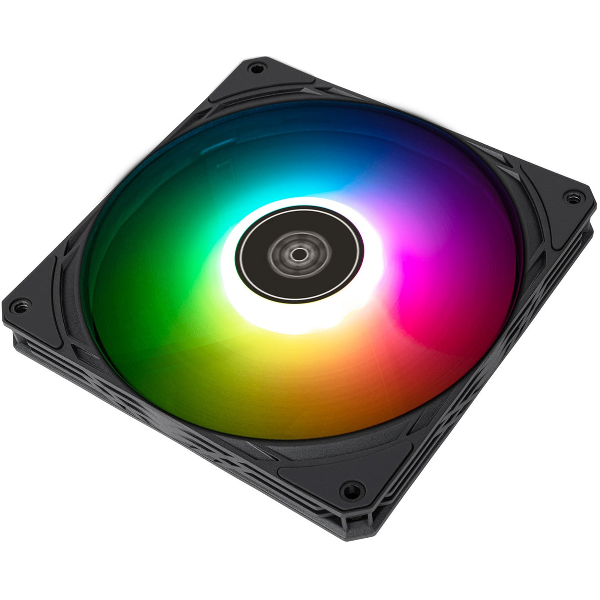 Silverstone air slimer 140 argb kabinet blæser (sort, 140 x 15 x 140 mm, pwm)