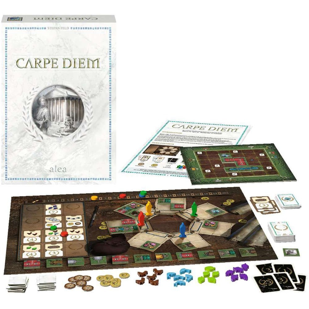 Ravensburger carpe diem brætspil (engelsk, 2 - 4 spillere, 45 - 75 minutter, fra 10 år))