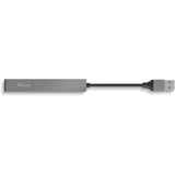 Trust halyx aluminium 4-ports mini USB hub USB hub (aluminium)