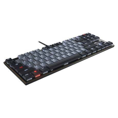 Cherry KC 500 MX LP TKL, tastatur (sort, amerikansk layout, MX Low Profile 2.0 Ivory, 80 % (TKL), hvid LED, PBT-taster)