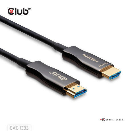 Club 3D HDMI Hybrid AOC-kabel 8K60Hz 4K120Hz 50m (sort)