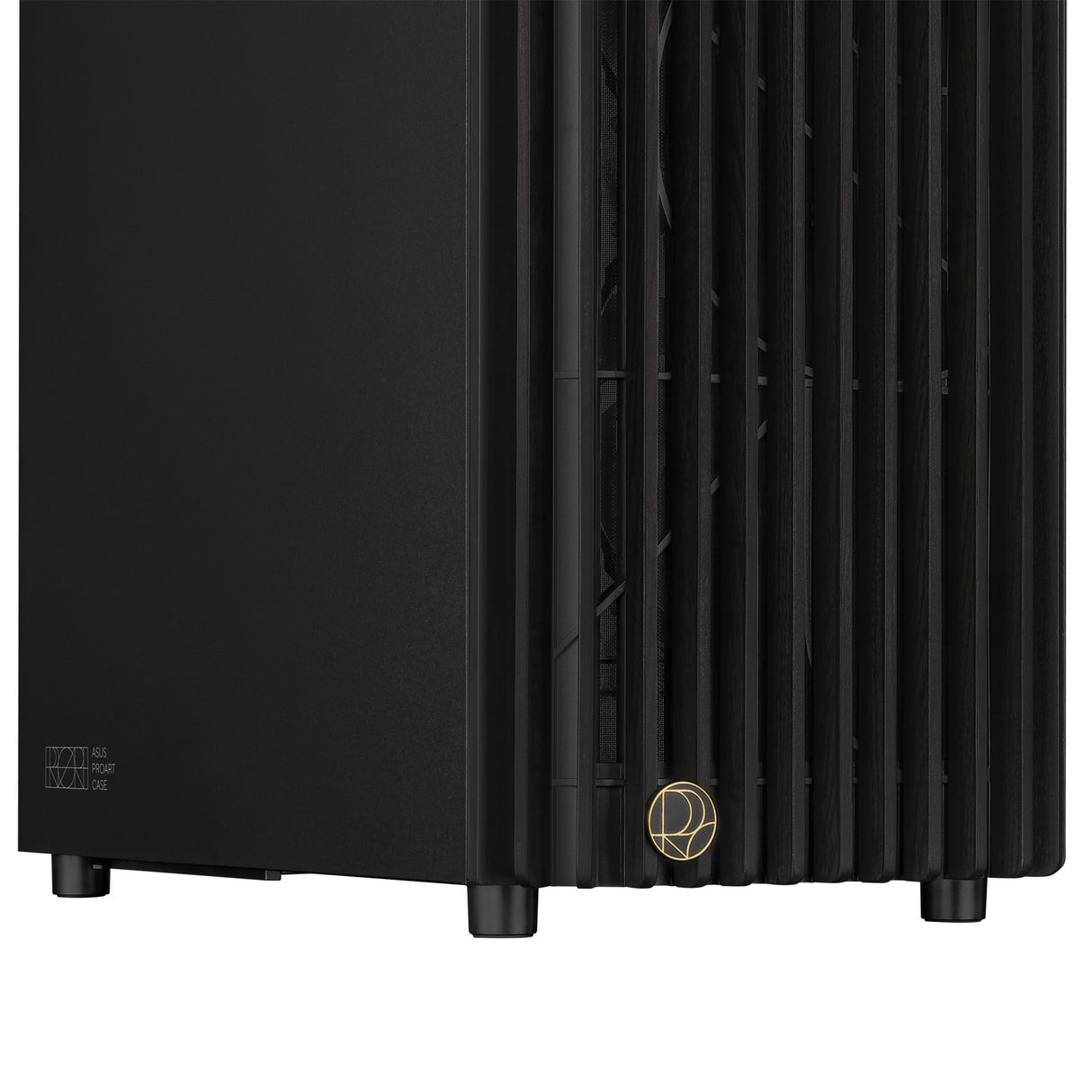 Asus proart pa401 wood edition - metalpanel midi tårnhus (sort | 2x USB-A | 1x USB-C)