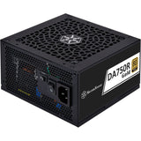 Silverstone da750r guld modulær 750 watt strømforsyning (sort, 4x pcie)