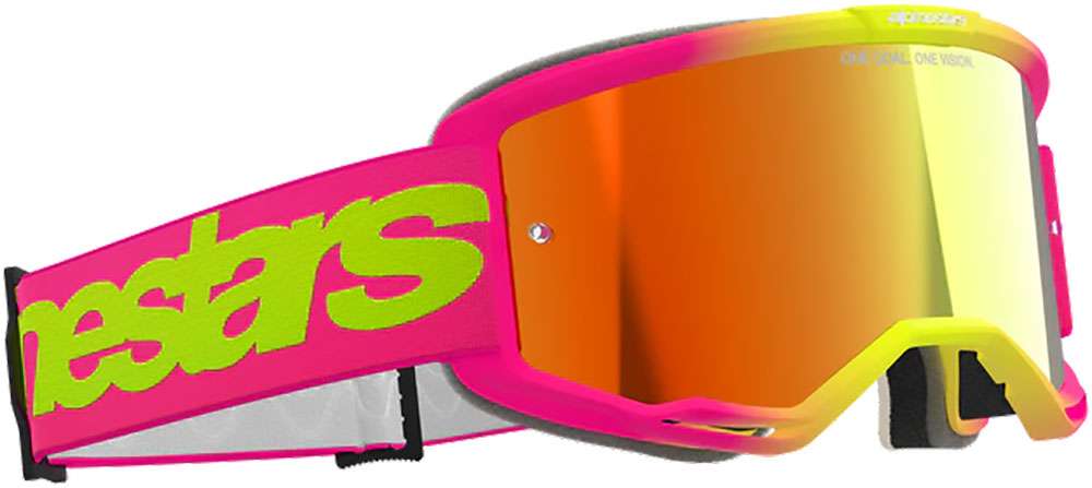 Alpinestars vision 5 ordmærke (spejlrødt) - mtb goggle