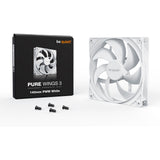 Vær stille! pure wings 3 pwm kabinetventilator (hvid, 140 x 140 x 25 mm)