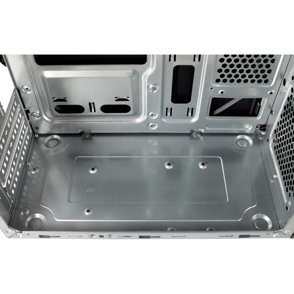 Inter-tech it-6505 reto mini tårnhus (sort | 2x USB-A)
