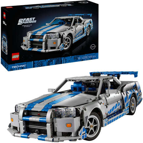Lego ® Technic 2 Fast 2 Furious Nissan Skyline GT-R (R34) bil - 42210