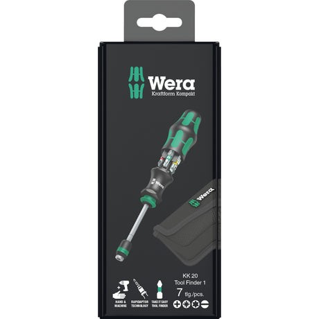 Wera kraftform kompakt 20 værktøjssøger 1 bit sæt