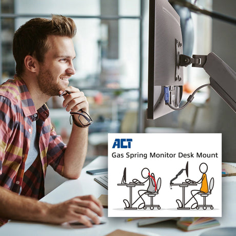 Monitorarm act sort ac8311