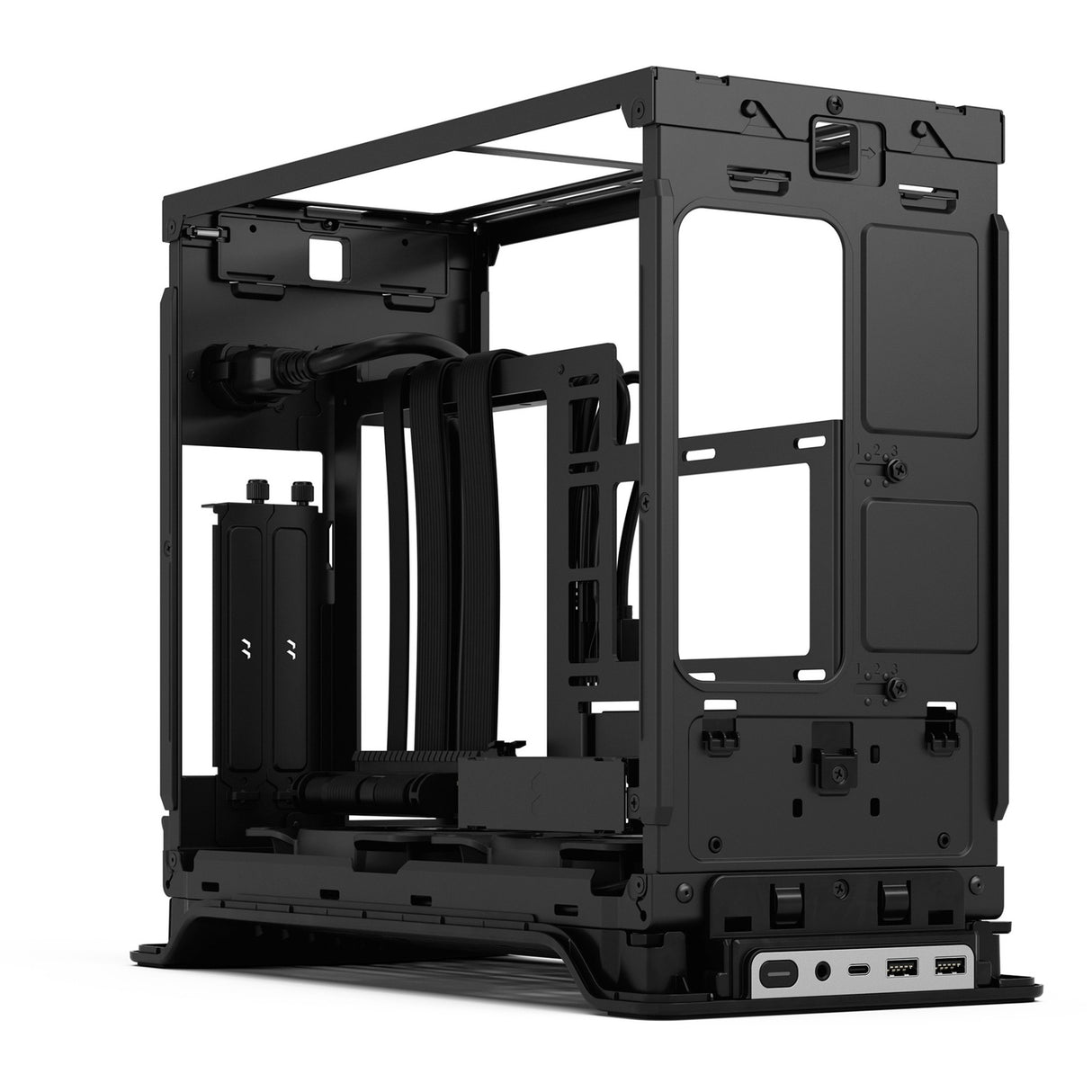 Fractal design æra 2 sølv mini tårnhus (sølv | 2x USB-A | 1x USB-C)