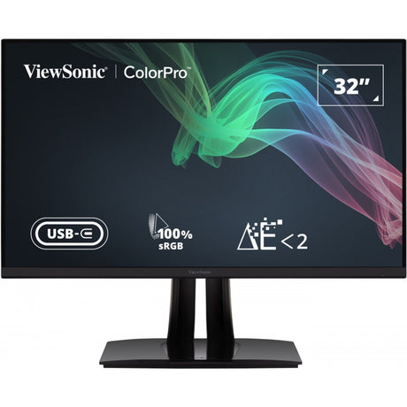 Viewsonic VP3256-4k 31.5 skærm (sort (mat), 2x HDMI, 1x skærmport, USB-A, USB-B, USB-C)