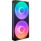 Nzxt f240 rgb core case fans (sort, 2 stk, 240 x 120 x 26 mm)