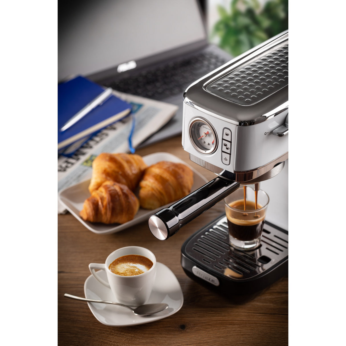 Ariete moderna espresso slim 1381 14 espressomaskine (hvid)