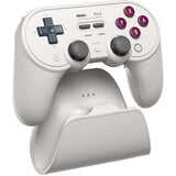 8bitdo pro 3 bluetooth gamepad (lyse grå rød, switch 1 2, pc, android, 2,4 ghz bluetooth usb)