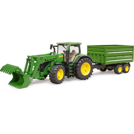 Bruder traktor John Deere 7R 350 med trailer