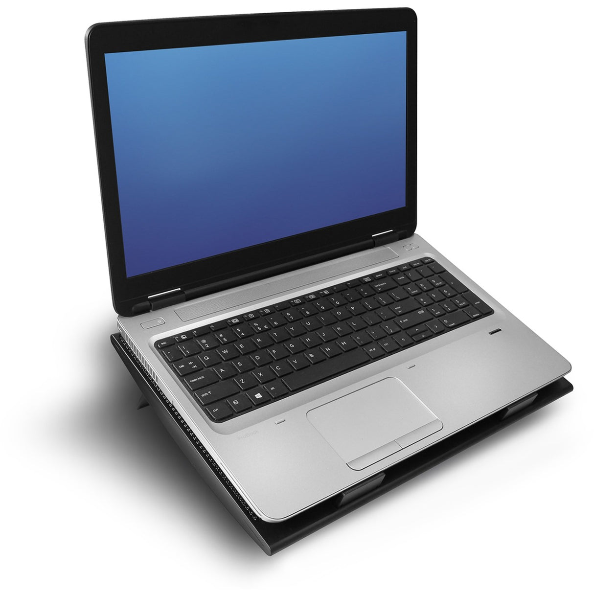 Act connectivity laptop stativ, med blæser, højdejusterbar i 2 positioner (sort, 4-ports USB 2.0 hub)