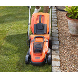 Black+decker bcmw3318l2-qw 2x 18v plæneklipper (orange sort, 2x 18v 2,5ah batteri og oplader inkluderet)