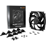 Vær stille! Silent wings 4 pwm kabinetventilator (sort, 140 x 140 x 25 mm)