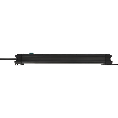 Brennerstuhl premium-line strømskinne 6-vejs med USB-C PD 30W og USB-A 18W strømskinne (sort, 1x USB-A, 1x USB-C)