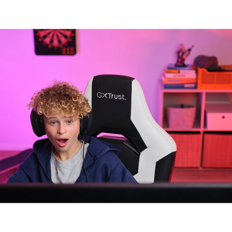 Trust GXT 703W Riye gaming stol (sort og hvid)