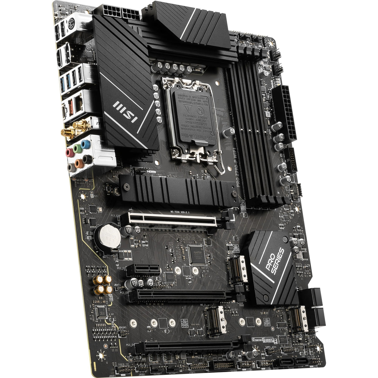 Msi Pro Z790-P WiFi Socket 1700 bundkort (sort, RAID, 2,5 GB-LAN, WiFi 6e, BT, lyd, ATX)