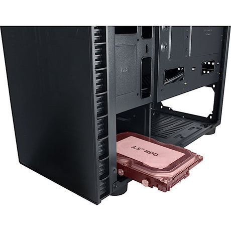 Inter-tech cxc2 midi tårnhus (sort | 3x usb-a | vindue)