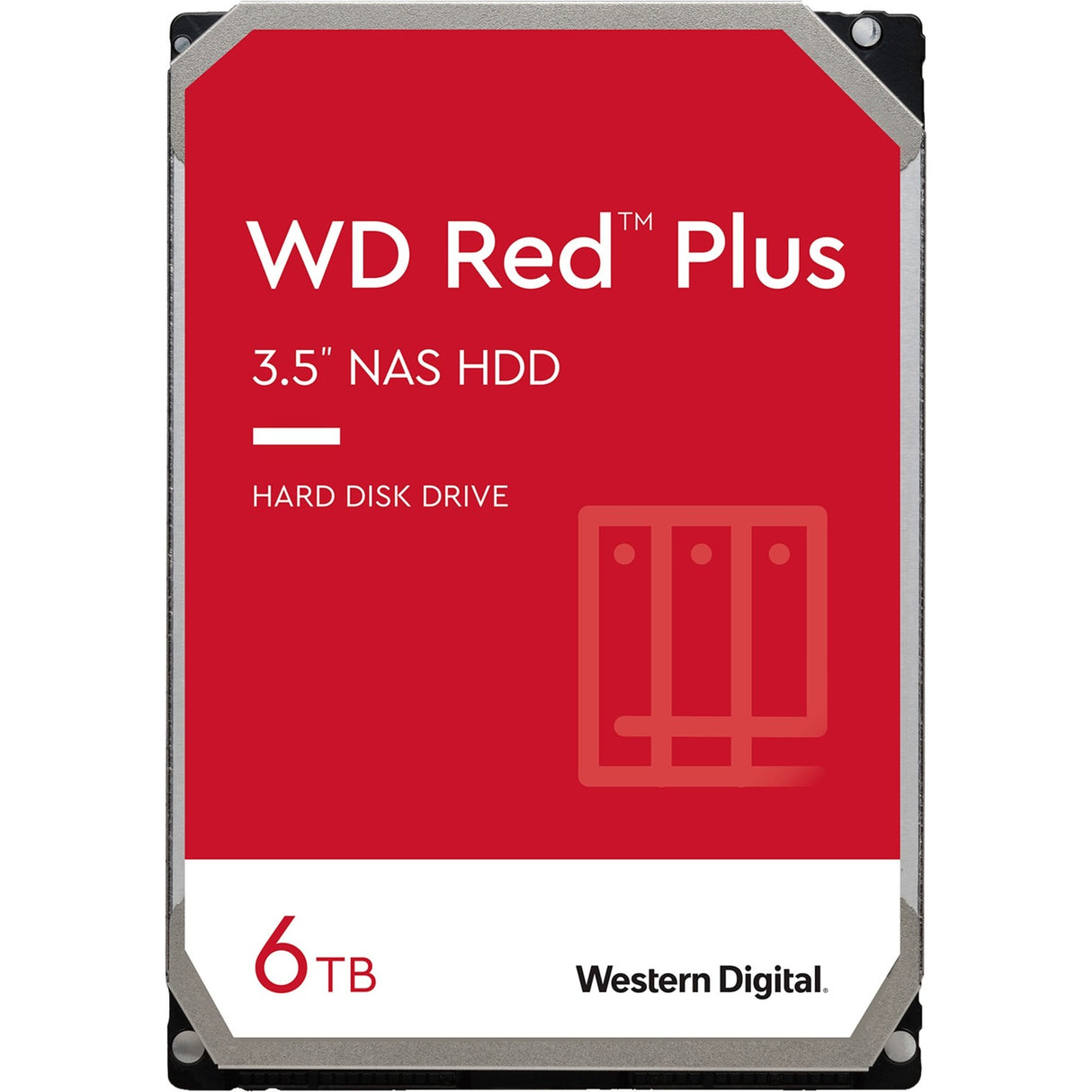 WD red plus 6 TB harddisk (60efpx, SATA 600, 24 7, AF)