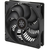 Silverstone air penetrator 120i case ventilator (sort, 120 x 120 x 25 mm)
