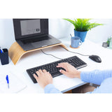 Trust primo tastatur mus sæt, desktop sæt (sort, amerikansk layout, membran)