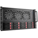 Silverstone rm61-312, rack, serverkabinet (sort | 6u)