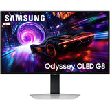 Samsung Odyssey OLED G8 G81SF 27 4K UHD-gamingskærm (sølv, 2x HDMI, DisplayPort, 2x USB-A, USB-B)
