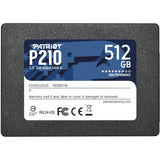 Patriot p210, 512 GB SSD (sort, p210s512g25, sata iii)