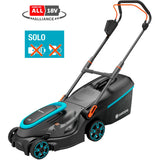 Gardena Powermax 37 36V P4A solo plæneklipper batteri uden batteri, uden lader, højdejusterbart håndtag 18 V klippebredde
