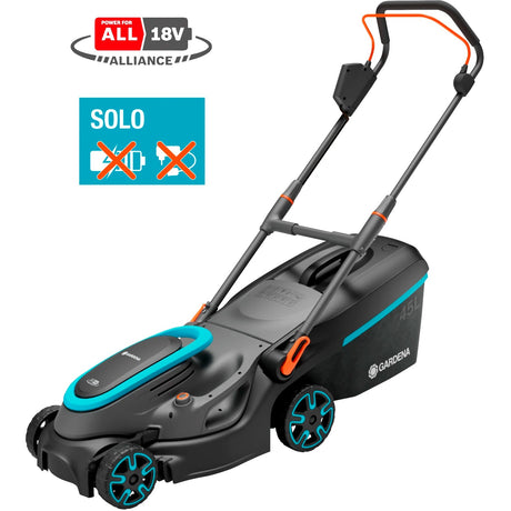 Gardena Powermax 37 36V P4A solo plæneklipper batteri uden batteri, uden lader, højdejusterbart håndtag 18 V klippebredde