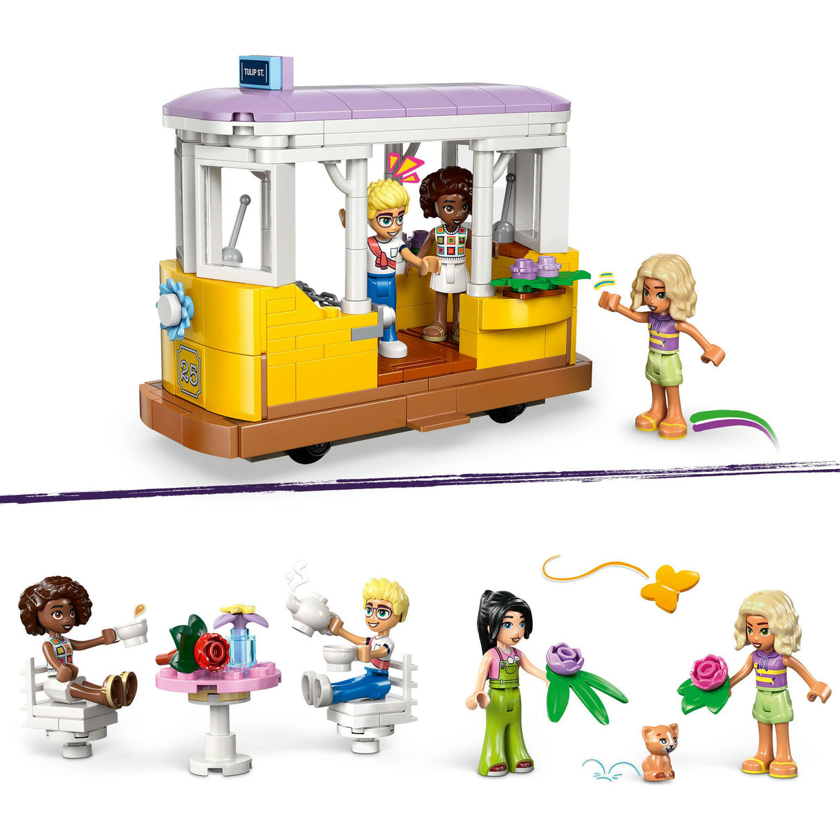 Lego ® friends plantecafé og blomsterbutik byggesæt - 42671