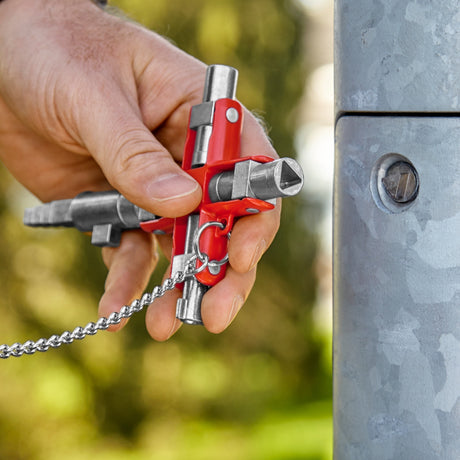 Knipex 00 11 06 v01 skifteskabsnøgle med 9 profiler - firkantede overflader
