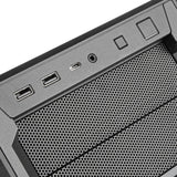 Silverstone sst-sed1-b midi tårnhus (sort | 2x USB-A | 1x USB-C)