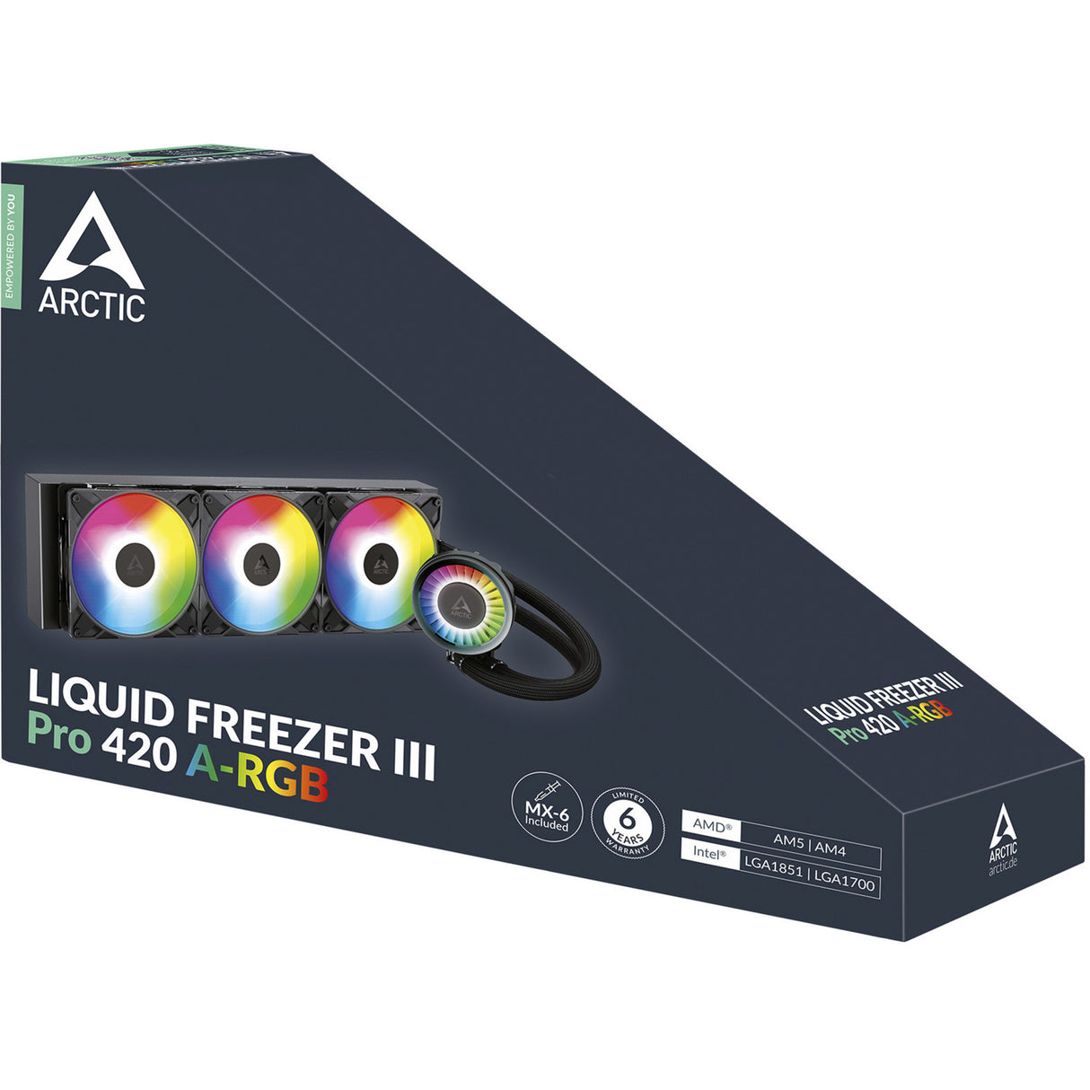 Arctic Liquid Freezer III Pro 420 A-RGB Vandkøling (sort, 4-pin PWM blæserstik)