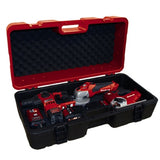 Einhell etui e-box l70 35 - til universal opbevaring - max. bæreevne: 50 kg - blødt skumbetræk - stænksikkert design - ergonomisk håndtag