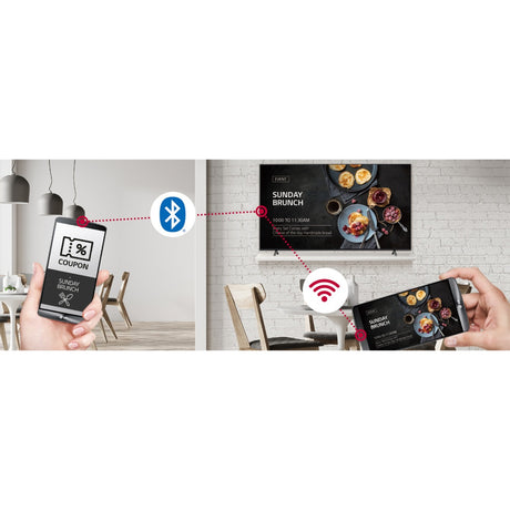 50un640s uhd tv skiltning 50 4k uhd skærm (blå, 3x hdmi, usb-a, wlan, bt, lan, hdr10)