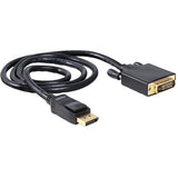 Delock displayport til dvi kabel adapter (sort, 1 meter)